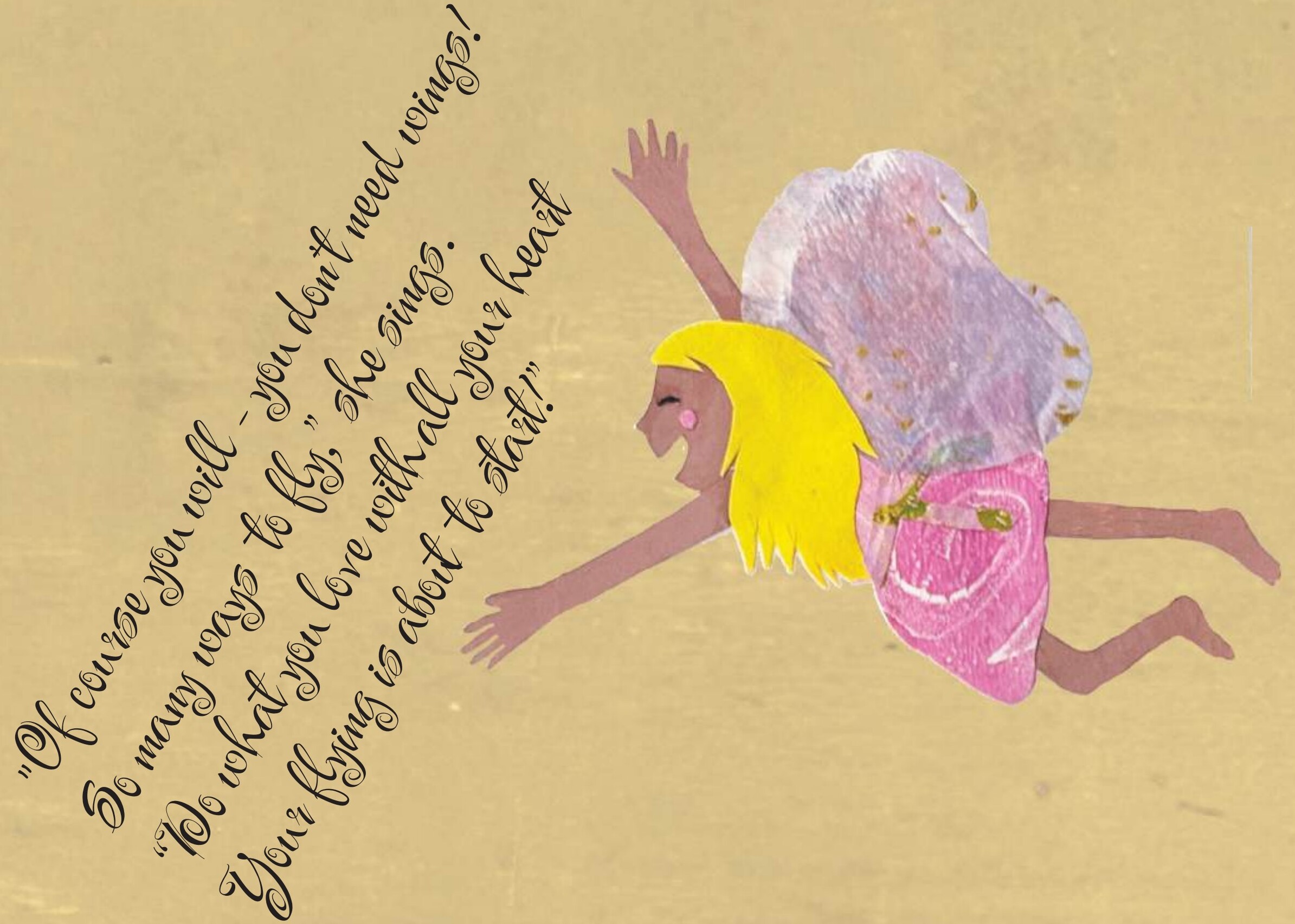 A fairy from Karen Konnerth's collage art
